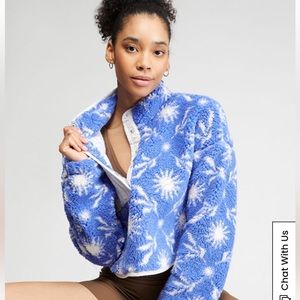 Pacsun cropped Sherpa pullover